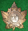 168th Battalion (Woodstock) Officer's Cap Badge